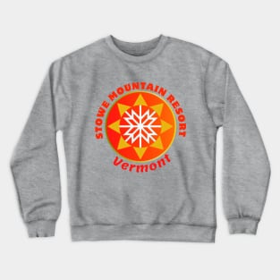 Stowe Mountain Resort, Vermont USA.  Gift Ideas For The Ski Enthusiast. Crewneck Sweatshirt